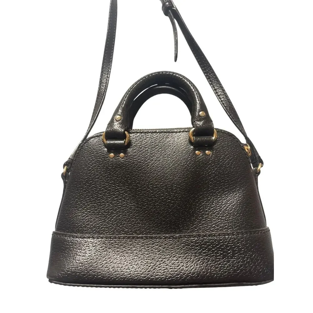 Kate Spade Wellesley Mini Rachelle Satchel Leather Crossbody Top Handle Black